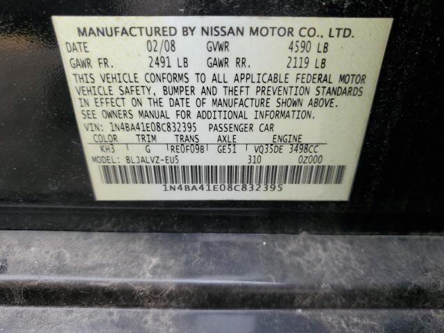 Photo 11 VIN: 1N4BA41E08C832395 - NISSAN MAXIMA 