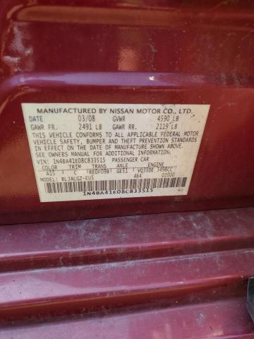 Photo 12 VIN: 1N4BA41E08C833515 - NISSAN MAXIMA 