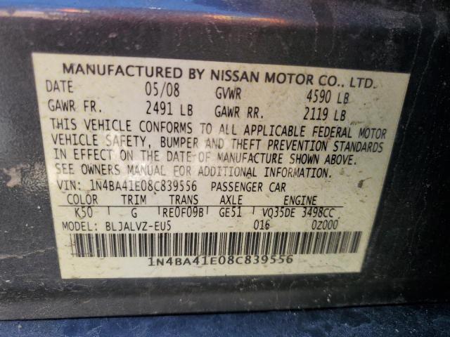 Photo 11 VIN: 1N4BA41E08C839556 - NISSAN MAXIMA 