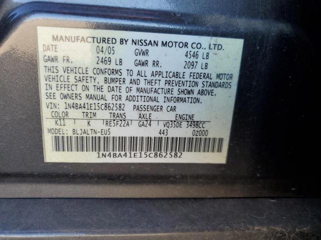 Photo 11 VIN: 1N4BA41E15C862582 - NISSAN MAXIMA 