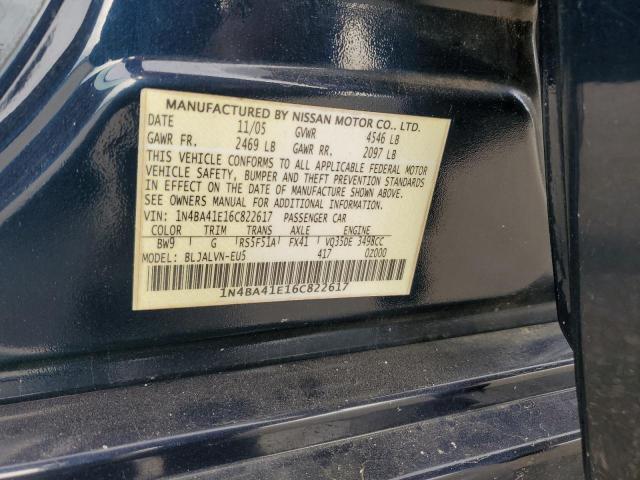 Photo 11 VIN: 1N4BA41E16C822617 - NISSAN MAXIMA SE 