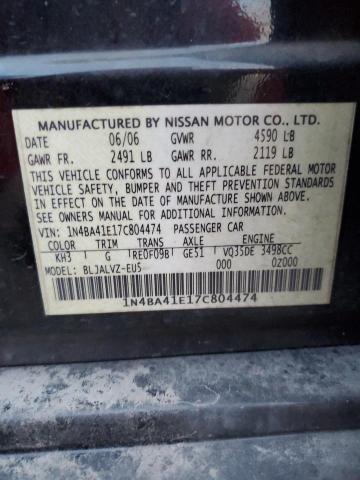 Photo 11 VIN: 1N4BA41E17C804474 - NISSAN MAXIMA 