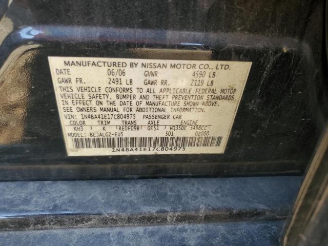 Photo 11 VIN: 1N4BA41E17C804975 - NISSAN MAXIMA 