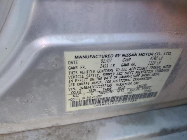 Photo 11 VIN: 1N4BA41E17C852489 - NISSAN MAXIMA SE 