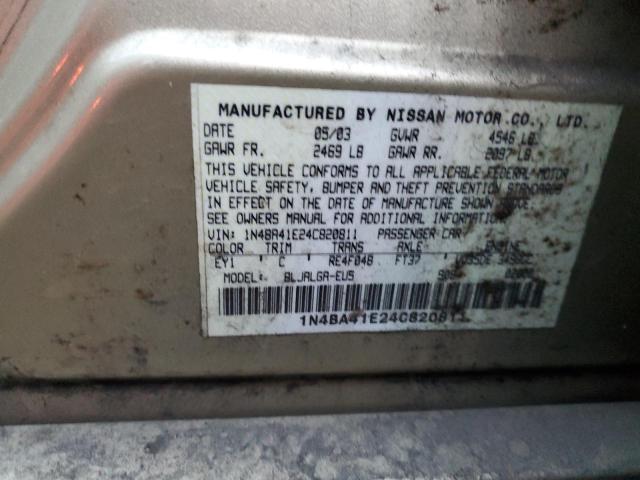 Photo 12 VIN: 1N4BA41E24C820811 - NISSAN MAXIMA SE 