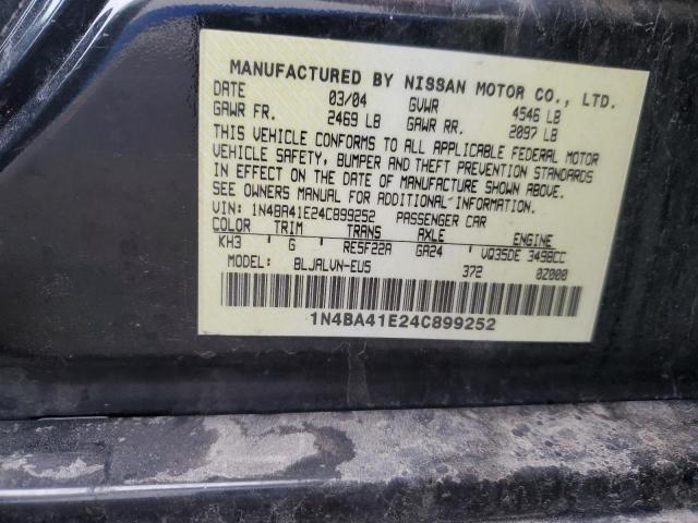 Photo 11 VIN: 1N4BA41E24C899252 - NISSAN MAXIMA 