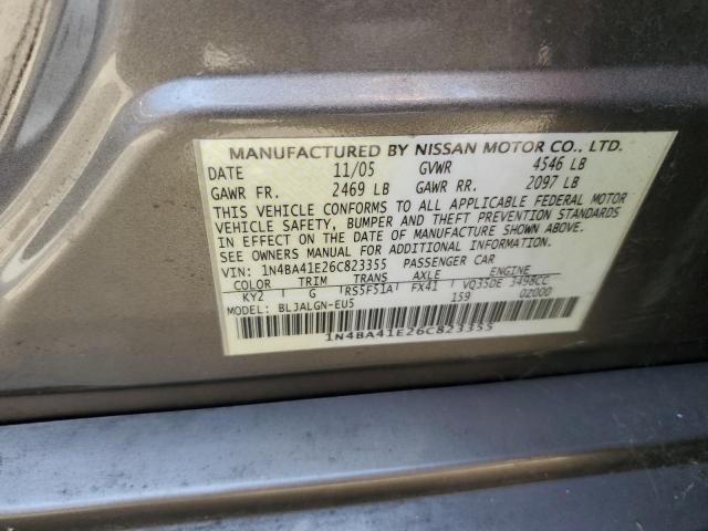 Photo 11 VIN: 1N4BA41E26C823355 - NISSAN MAXIMA SE 