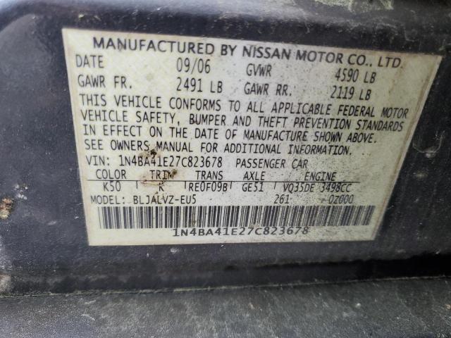 Photo 11 VIN: 1N4BA41E27C823678 - NISSAN MAXIMA 