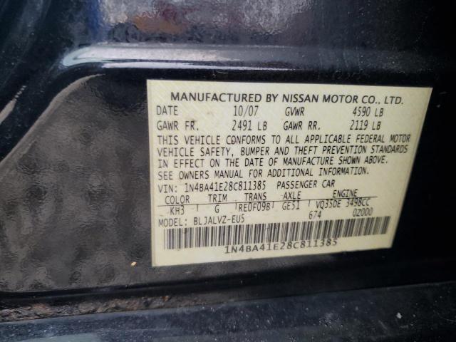 Photo 11 VIN: 1N4BA41E28C811385 - NISSAN MAXIMA 