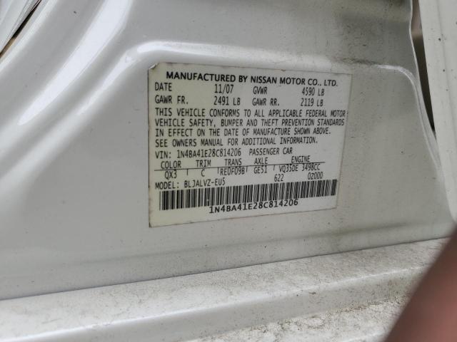 Photo 12 VIN: 1N4BA41E28C814206 - NISSAN MAXIMA 