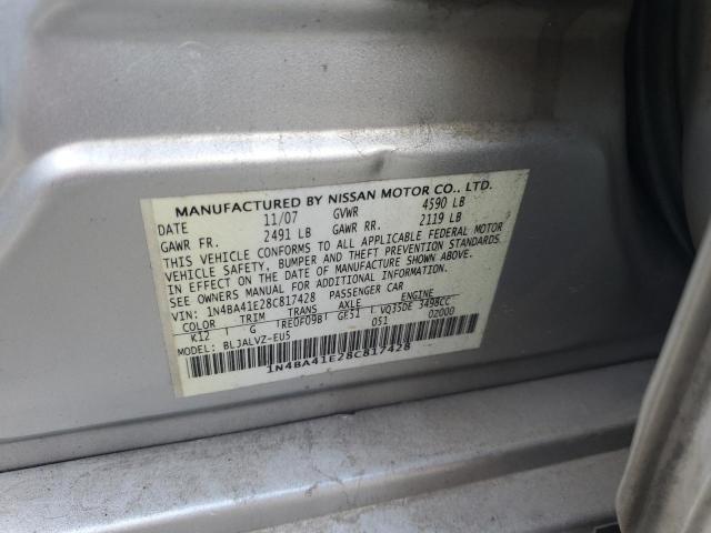 Photo 11 VIN: 1N4BA41E28C817428 - NISSAN MAXIMA SE 