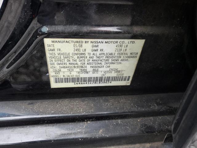 Photo 11 VIN: 1N4BA41E28C839624 - NISSAN MAXIMA 