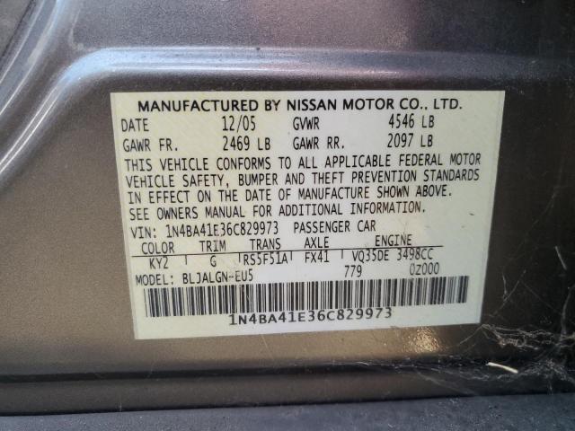 Photo 11 VIN: 1N4BA41E36C829973 - NISSAN MAXIMA 