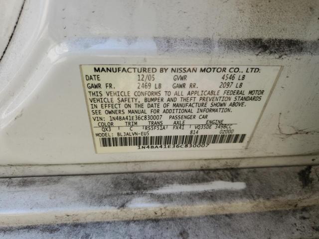 Photo 11 VIN: 1N4BA41E36C830007 - NISSAN MAXIMA SE 