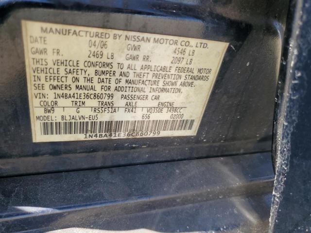 Photo 12 VIN: 1N4BA41E36C860799 - NISSAN MAXIMA SE 