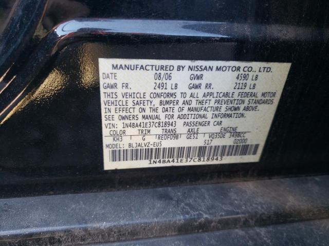 Photo 12 VIN: 1N4BA41E37C818943 - NISSAN MAXIMA SE 