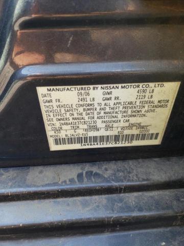 Photo 12 VIN: 1N4BA41E37C821230 - NISSAN MAXIMA 