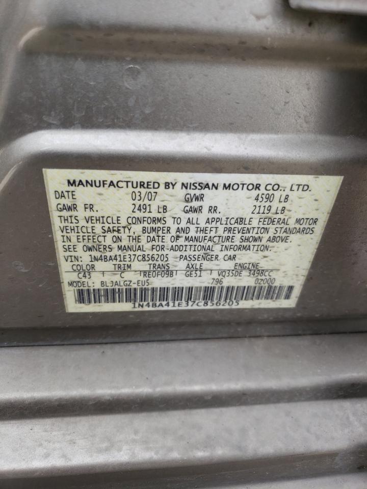 Photo 11 VIN: 1N4BA41E37C856205 - NISSAN MAXIMA 