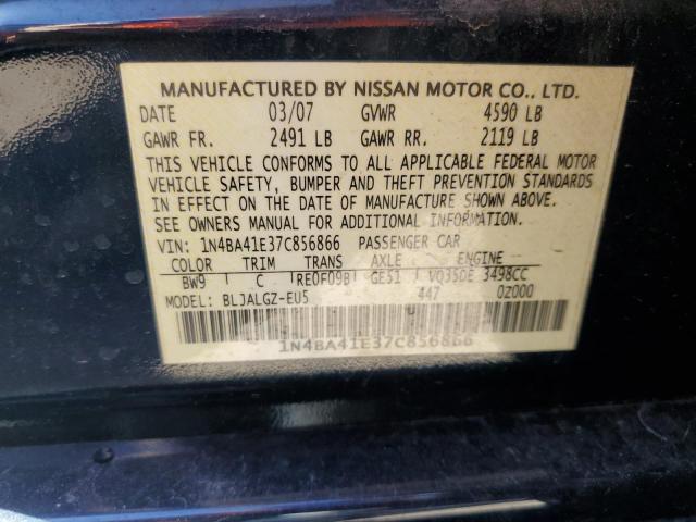 Photo 12 VIN: 1N4BA41E37C856866 - NISSAN MAXIMA SE 