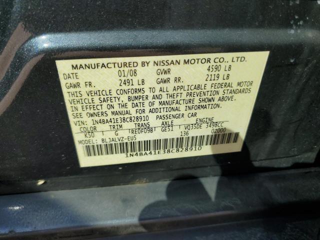 Photo 12 VIN: 1N4BA41E38C828910 - NISSAN MAXIMA SE 