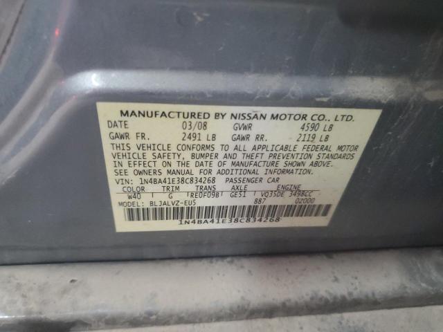 Photo 11 VIN: 1N4BA41E38C834268 - NISSAN MAXIMA 