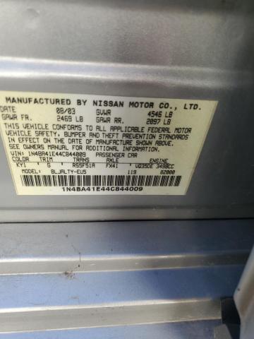 Photo 11 VIN: 1N4BA41E44C844009 - NISSAN MAXIMA SE 