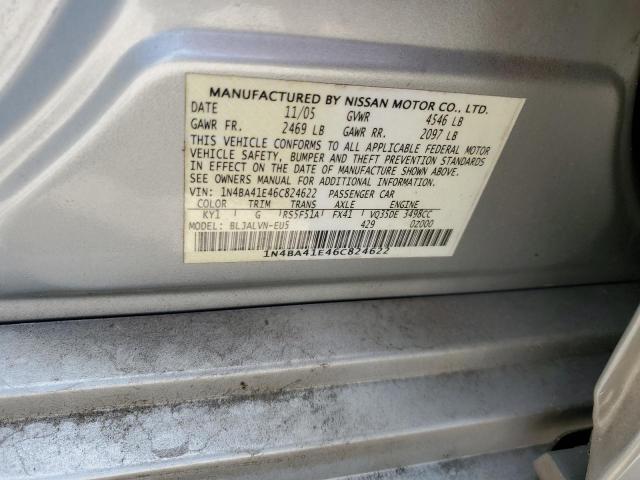 Photo 11 VIN: 1N4BA41E46C824622 - NISSAN MAXIMA SE 