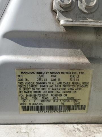 Photo 11 VIN: 1N4BA41E47C846167 - NISSAN MAXIMA SE 