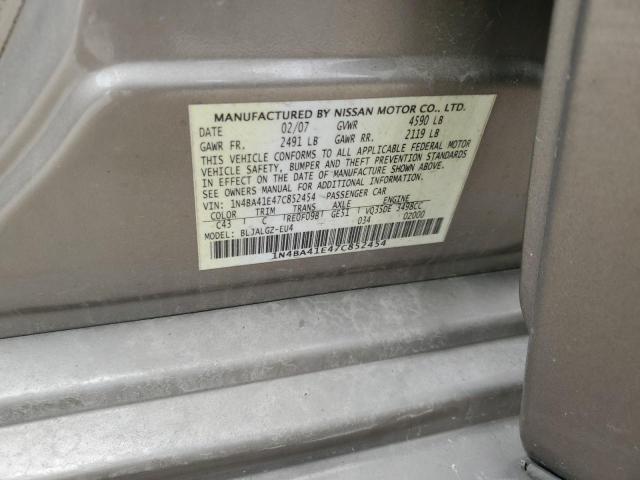 Photo 11 VIN: 1N4BA41E47C852454 - NISSAN MAXIMA SL 