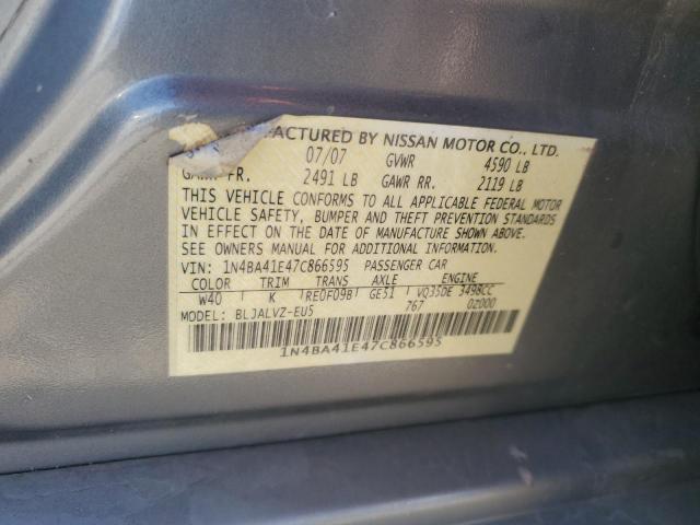 Photo 11 VIN: 1N4BA41E47C866595 - NISSAN MAXIMA SE 