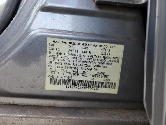 Photo 11 VIN: 1N4BA41E48C807161 - NISSAN MAXIMA SE 