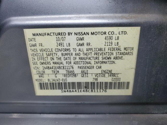 Photo 11 VIN: 1N4BA41E48C811176 - NISSAN MAXIMA 