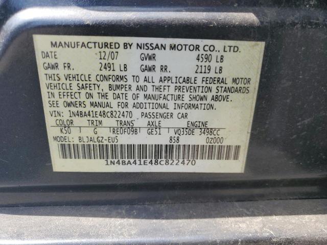 Photo 12 VIN: 1N4BA41E48C822470 - NISSAN MAXIMA 