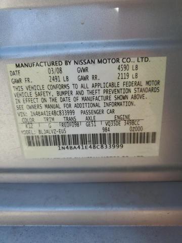 Photo 12 VIN: 1N4BA41E48C833999 - NISSAN MAXIMA SE 