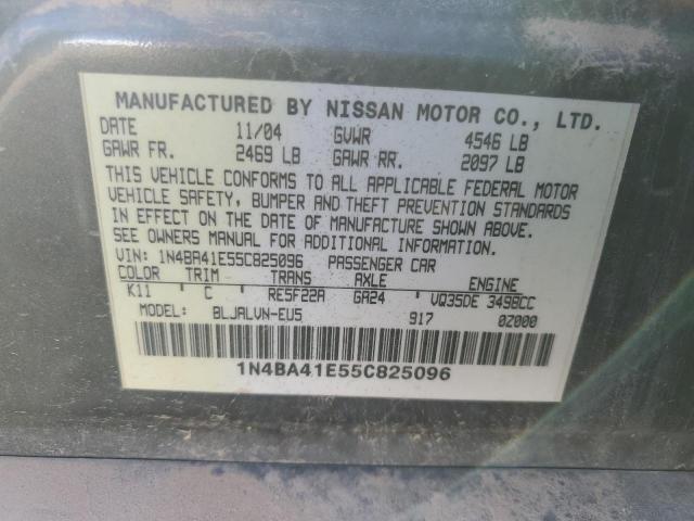 Photo 11 VIN: 1N4BA41E55C825096 - NISSAN MAXIMA SE 