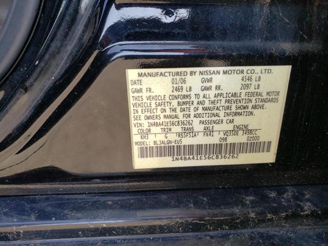 Photo 11 VIN: 1N4BA41E56C836262 - NISSAN MAXIMA 