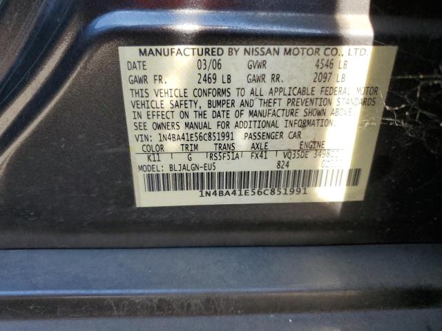 Photo 11 VIN: 1N4BA41E56C851991 - NISSAN MAXIMA 