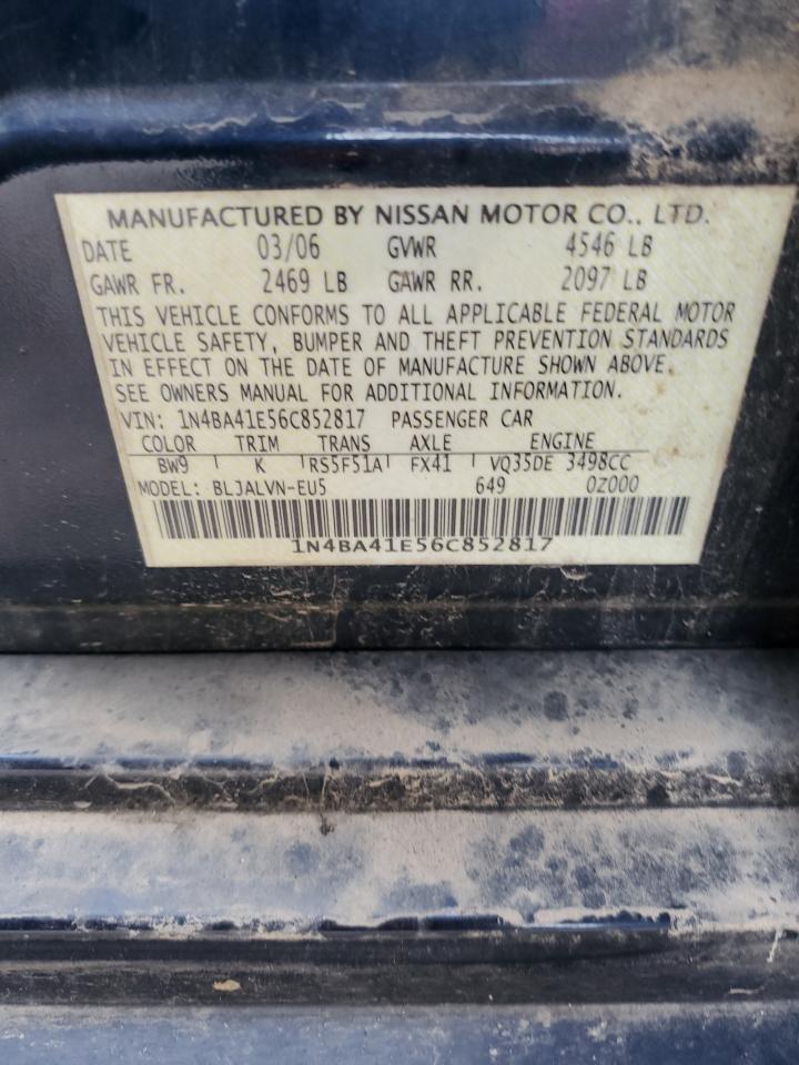 Photo 11 VIN: 1N4BA41E56C852817 - NISSAN MAXIMA 