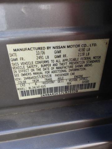 Photo 12 VIN: 1N4BA41E57C829328 - NISSAN MAXIMA SE 