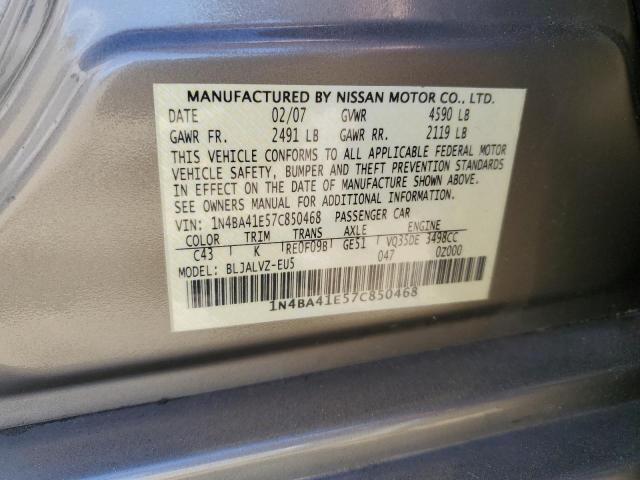 Photo 11 VIN: 1N4BA41E57C850468 - NISSAN MAXIMA SE 