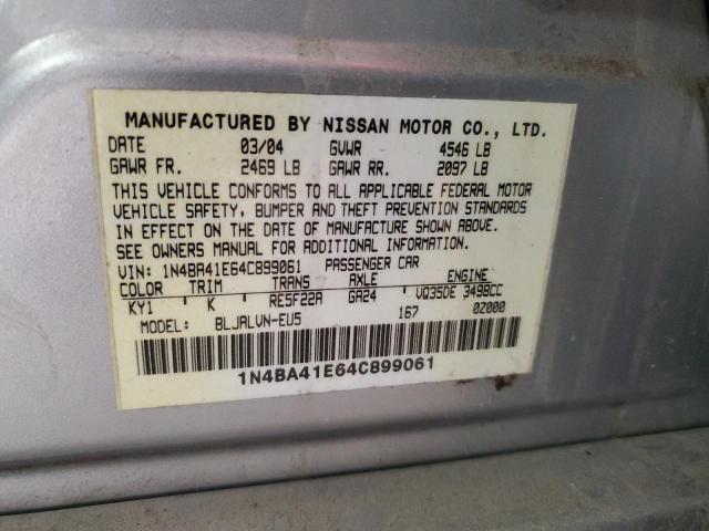 Photo 11 VIN: 1N4BA41E64C899061 - NISSAN MAXIMA 