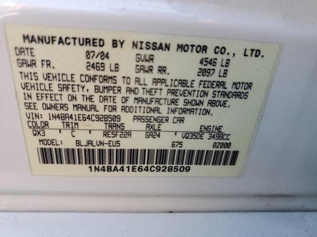 Photo 11 VIN: 1N4BA41E64C928509 - NISSAN MAXIMA 