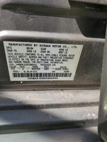 Photo 11 VIN: 1N4BA41E65C802443 - NISSAN MAXIMA SE 