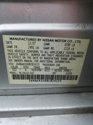 Photo 11 VIN: 1N4BA41E68C824155 - NISSAN MAXIMA 