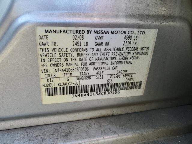 Photo 12 VIN: 1N4BA41E68C830506 - NISSAN MAXIMA 