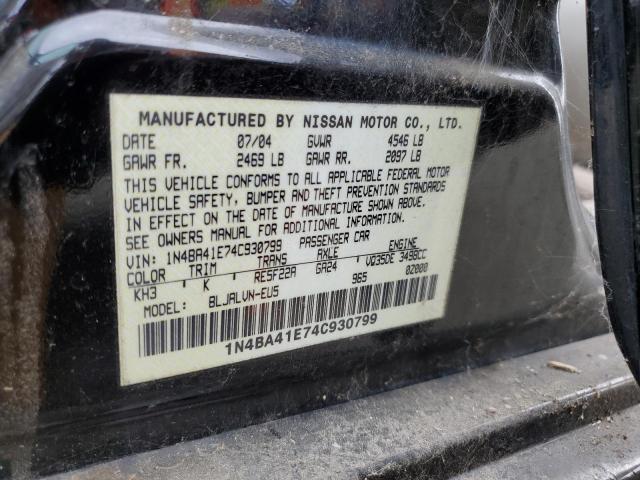 Photo 11 VIN: 1N4BA41E74C930799 - NISSAN MAXIMA 