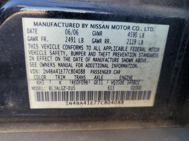 Photo 11 VIN: 1N4BA41E77C804088 - NISSAN MAXIMA 