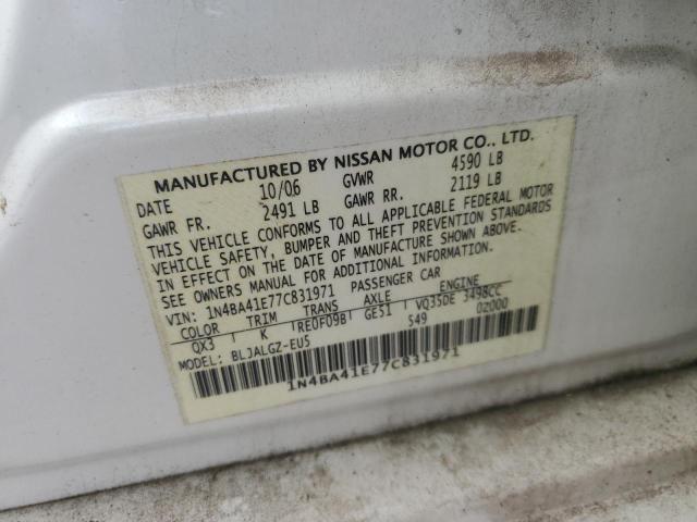 Photo 11 VIN: 1N4BA41E77C831971 - NISSAN MAXIMA SE 