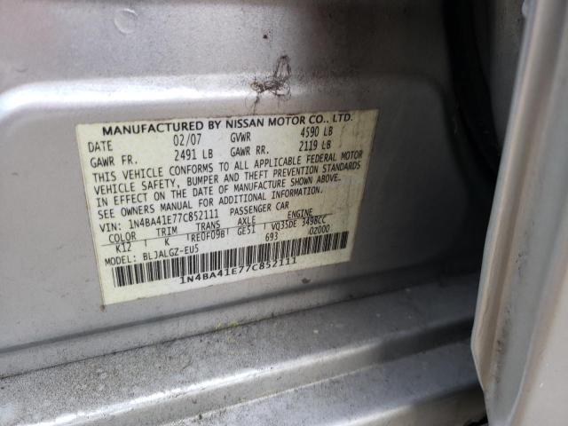 Photo 11 VIN: 1N4BA41E77C852111 - NISSAN MAXIMA 