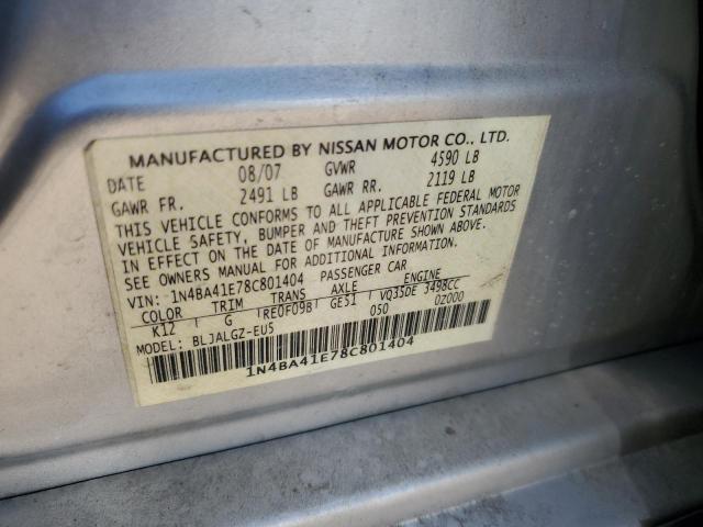 Photo 11 VIN: 1N4BA41E78C801404 - NISSAN MAXIMA 